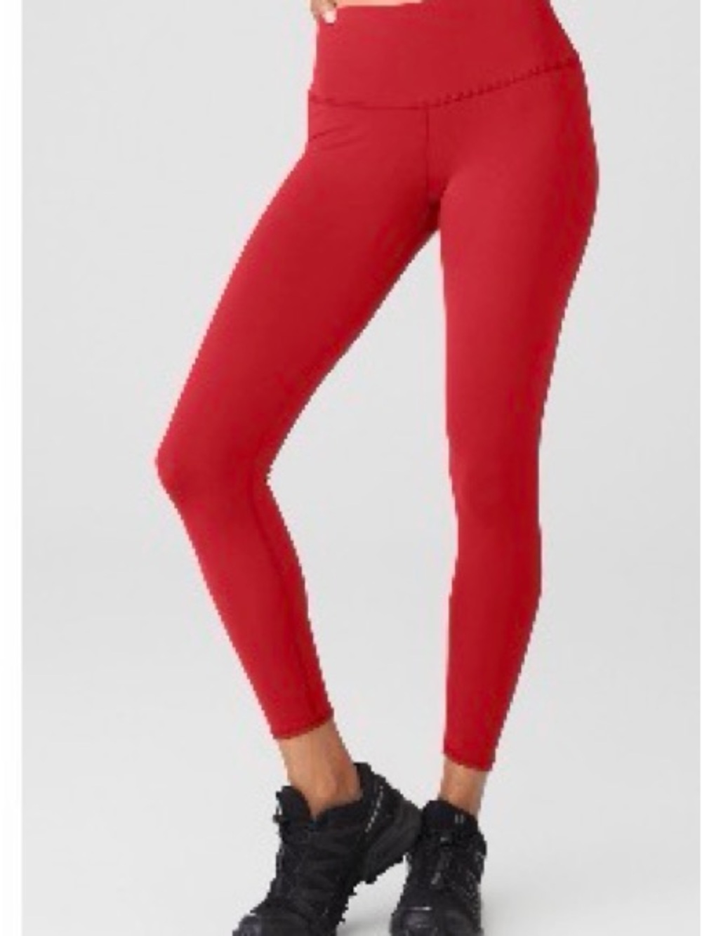 ALO Yoga Red High-Waist Performance Leggings